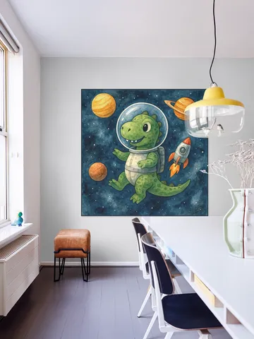 Astronaut Dino in de Ruimte
