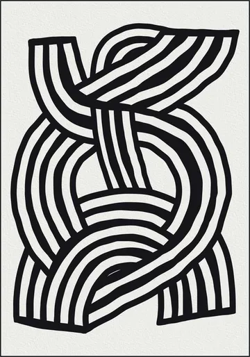 Mid Century Modern - Abstract Lines