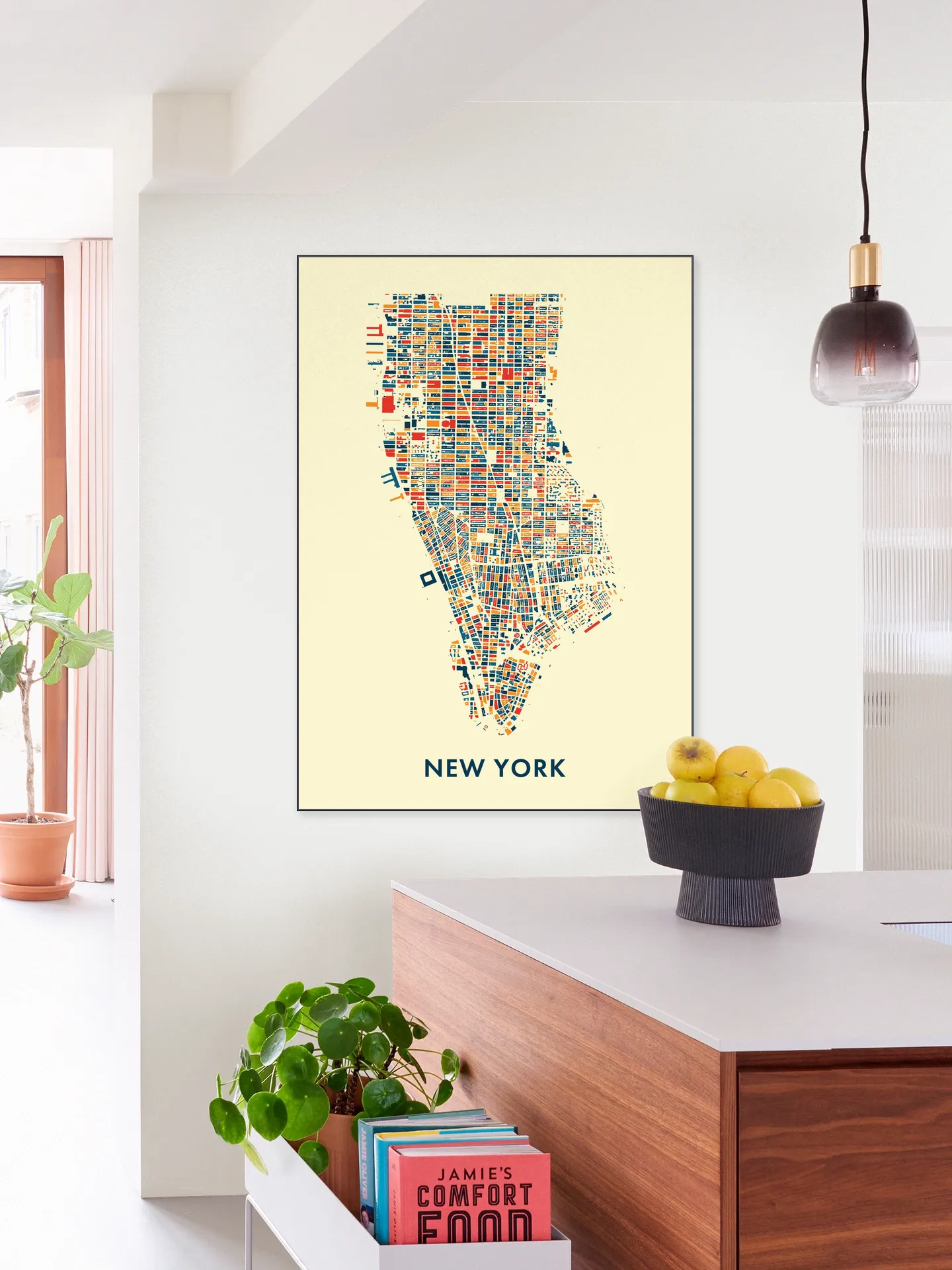 New York Mosaic City Map