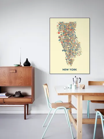 New York Mosaic City Map