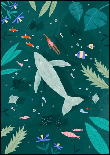 Swimming With A Whale 