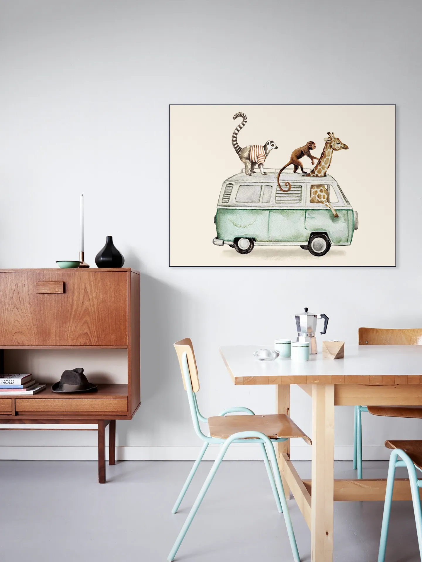 Van with Animals