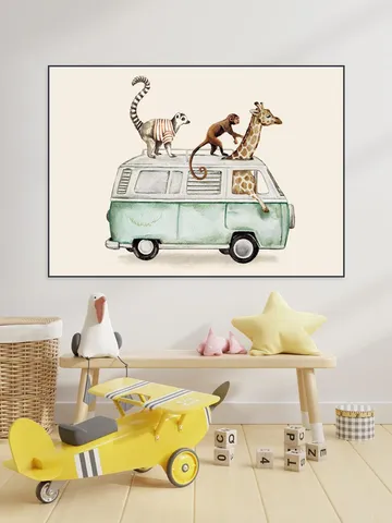 Van with Animals