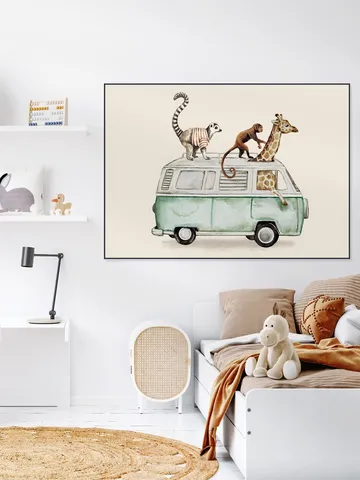 Van with Animals