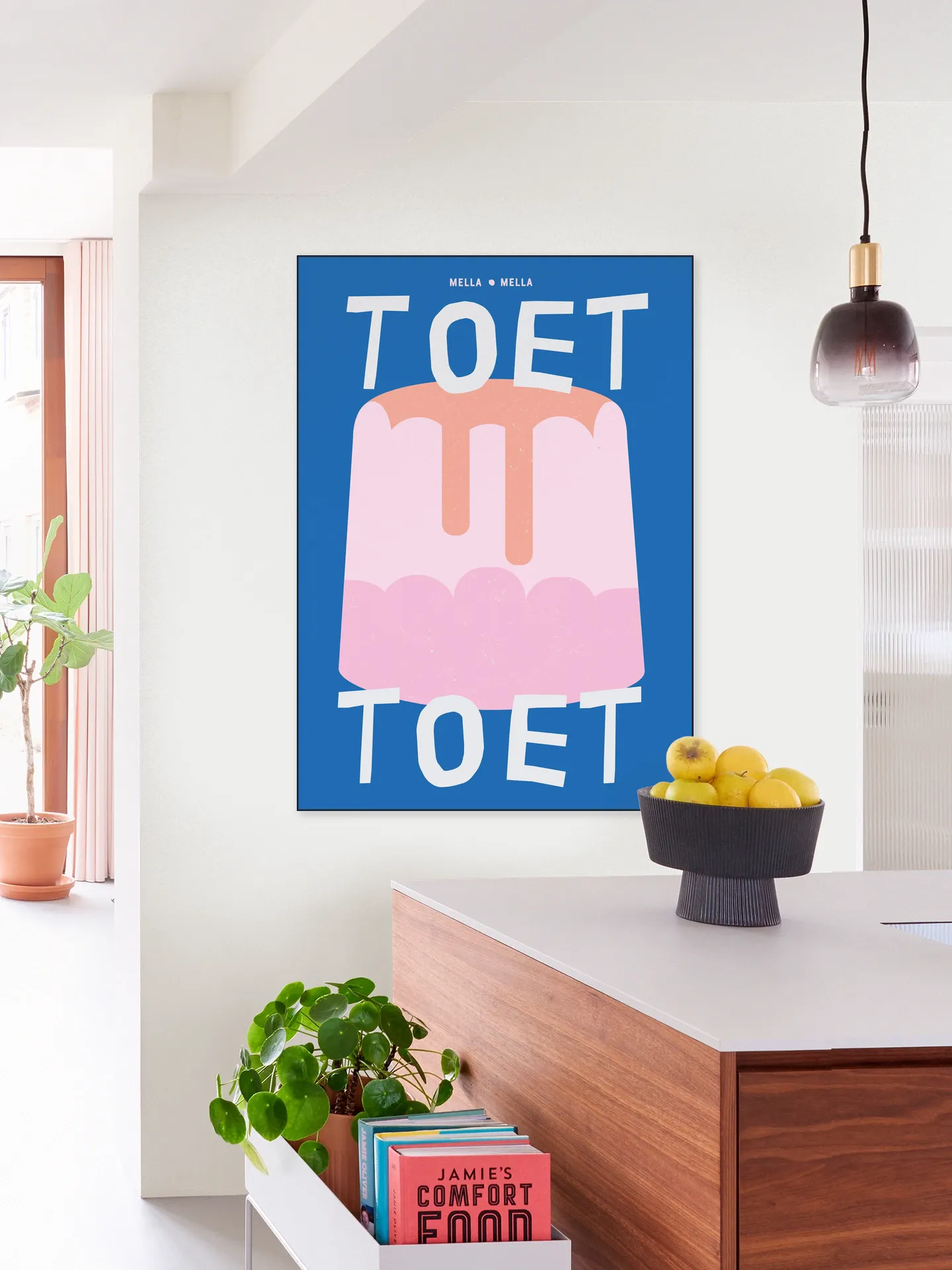 Toet blauw