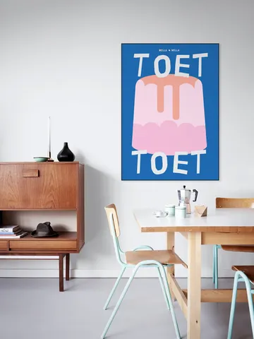 Toet blauw