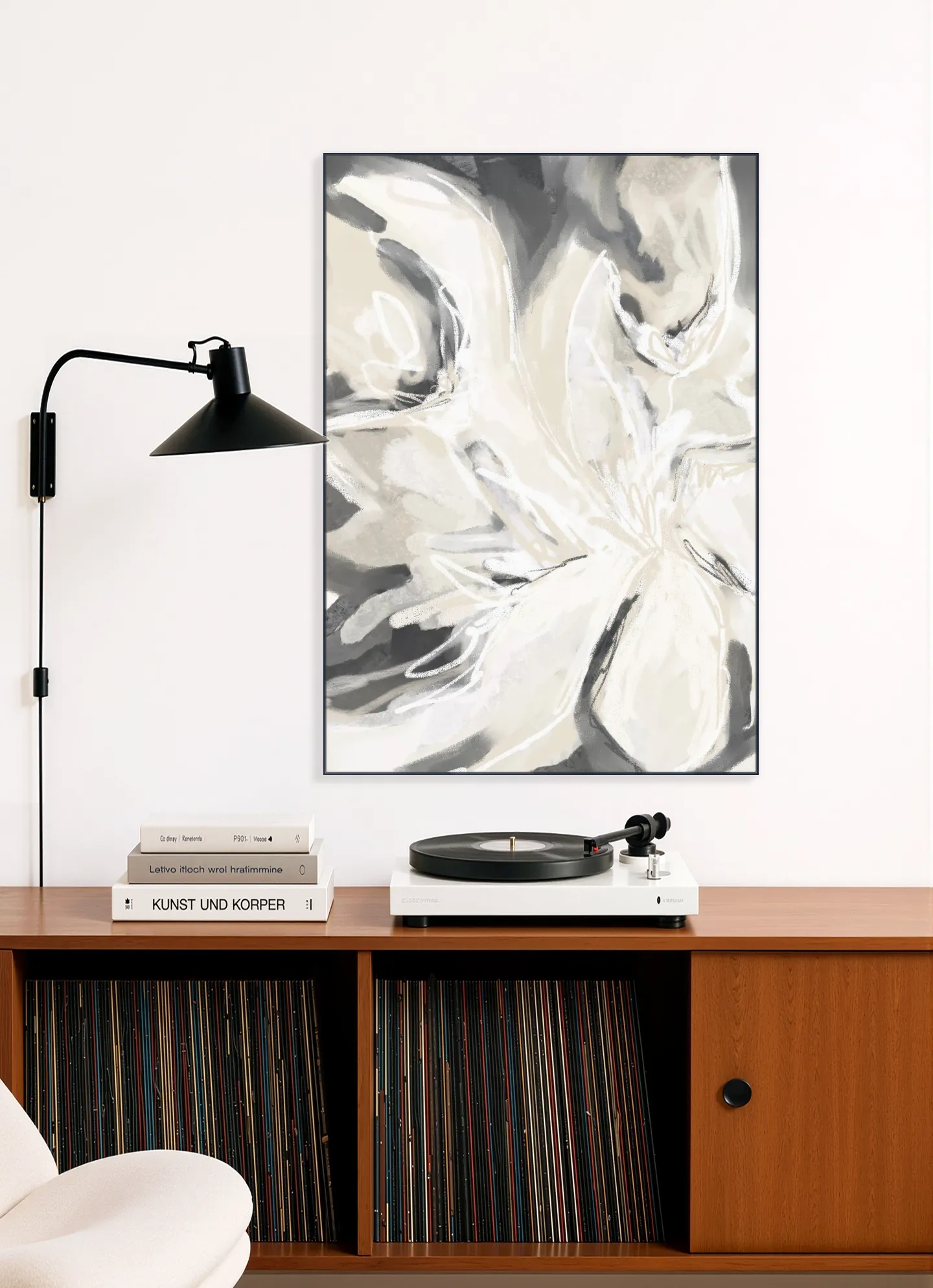 Modern Abstract in Black and White