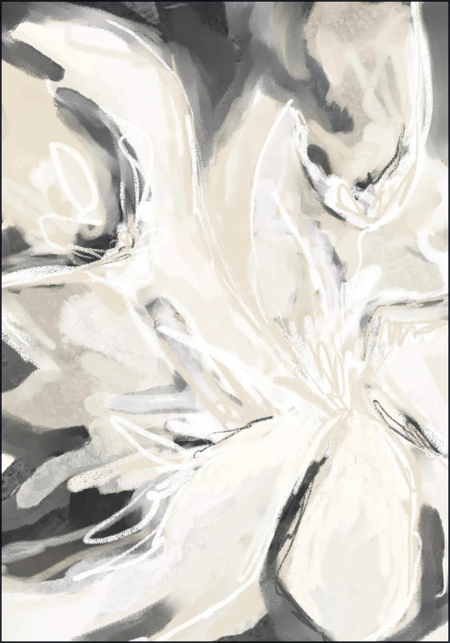 Modern Abstract in Black and White