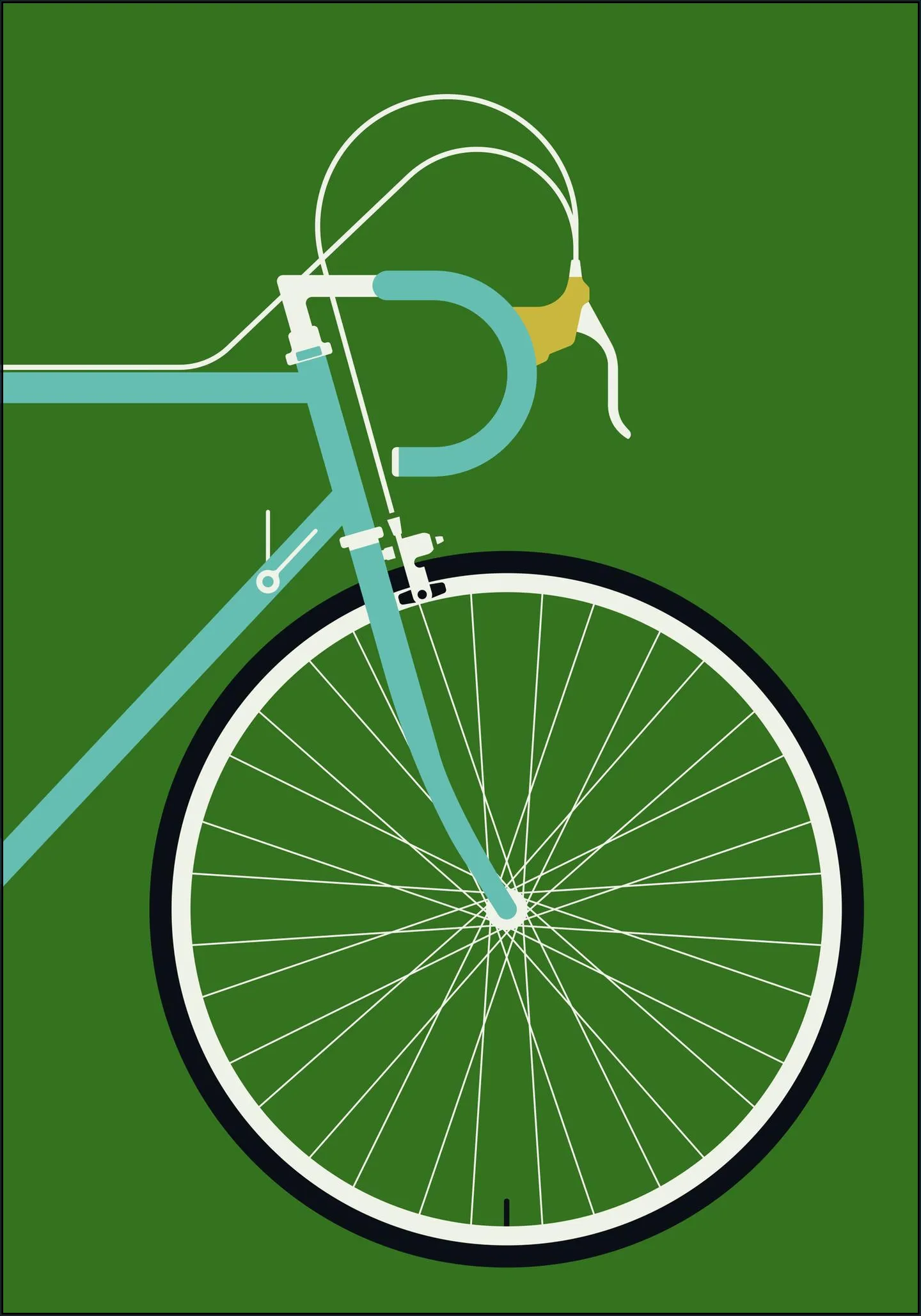 Racing Bike Blue Front