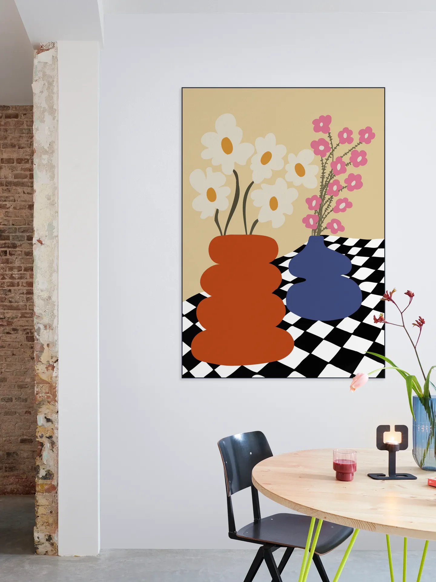 Two Blooming Pottery