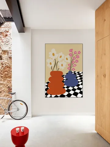 Two Blooming Pottery
