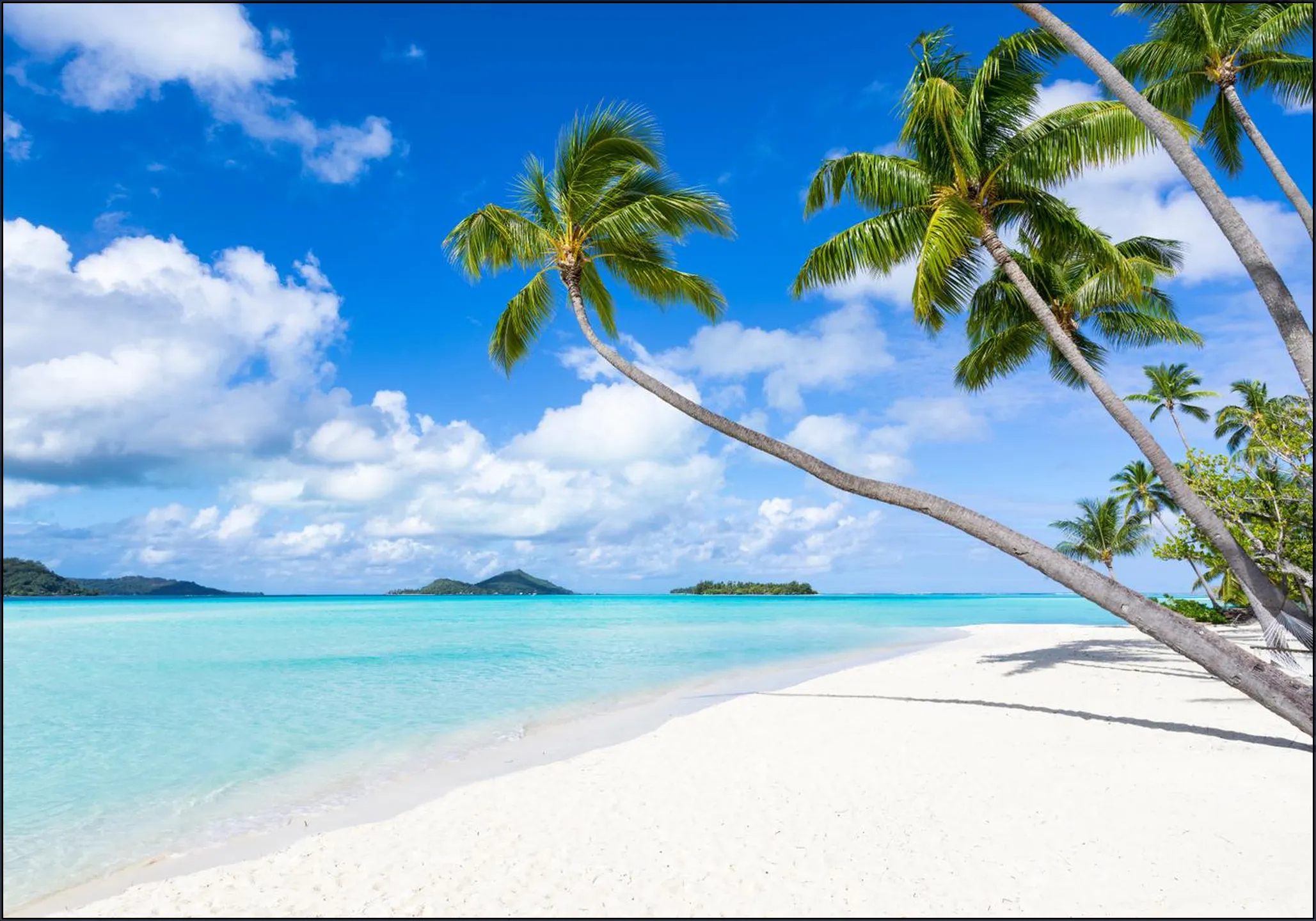 Tropical beach on Bora Bora, French Polynesia