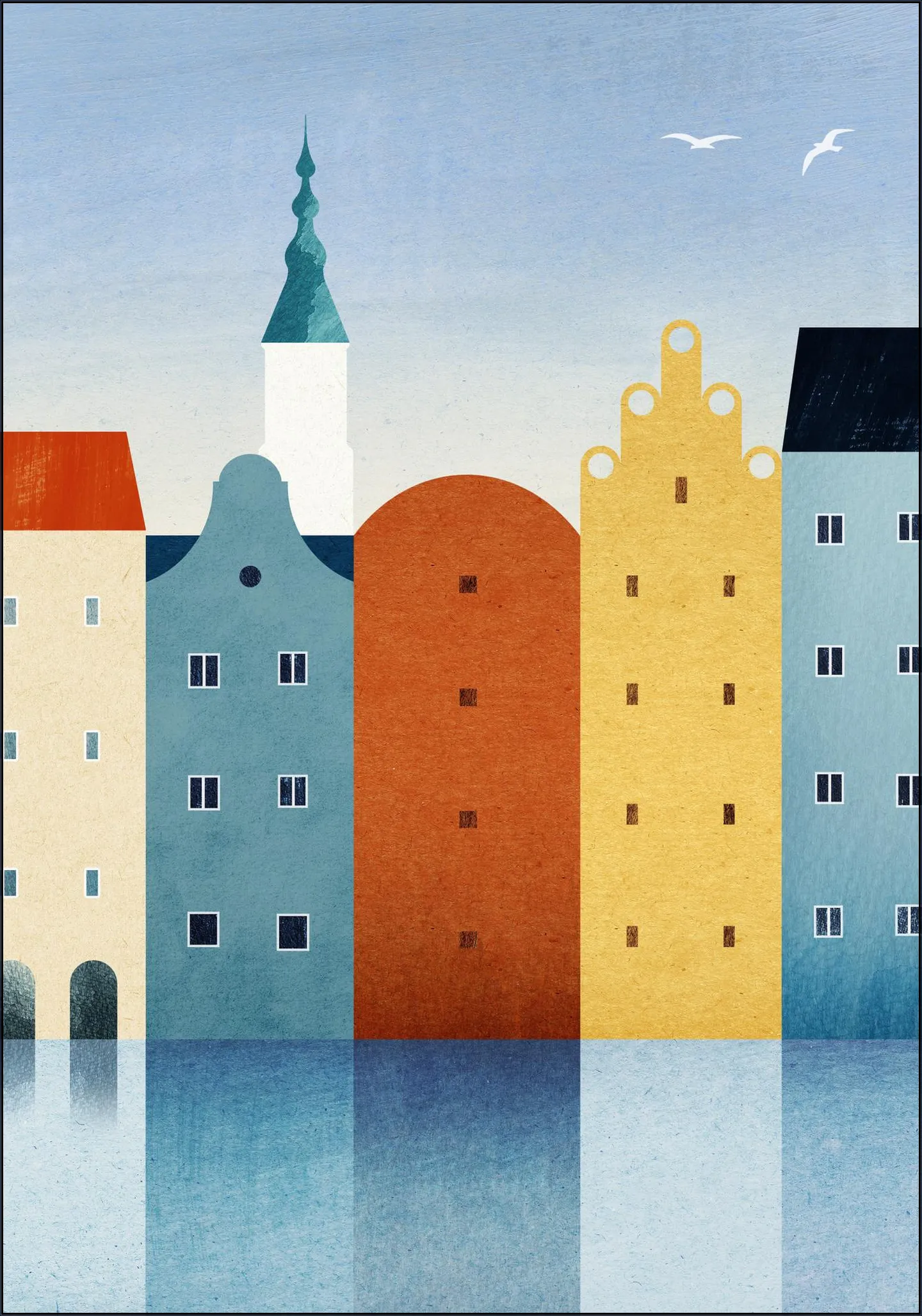 Colorful Houses - Canal City