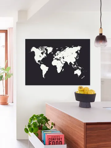 World Map black