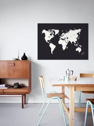 World Map black