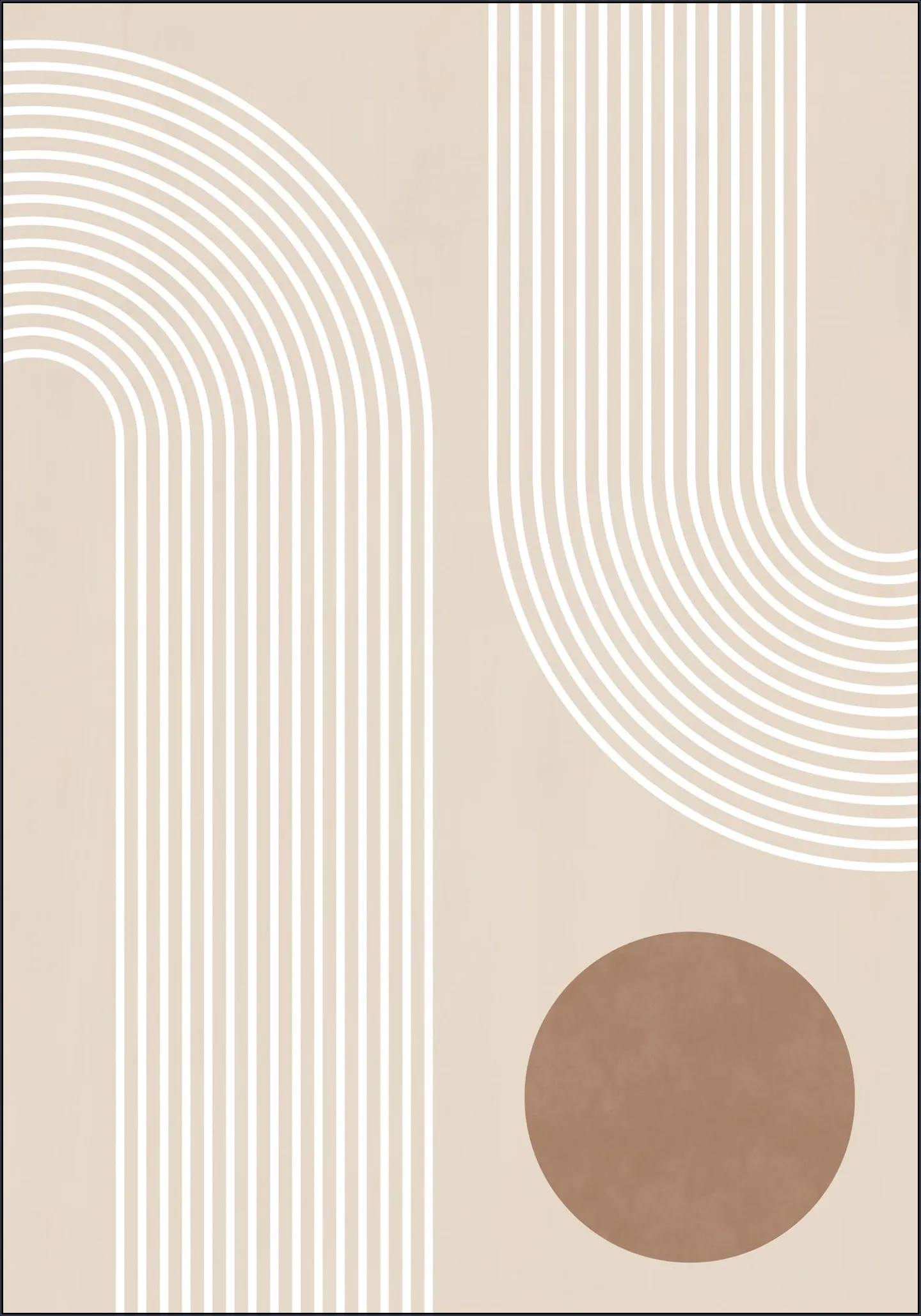 Beige Arc Poster No.1