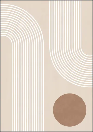 Beige Arc Poster No.1