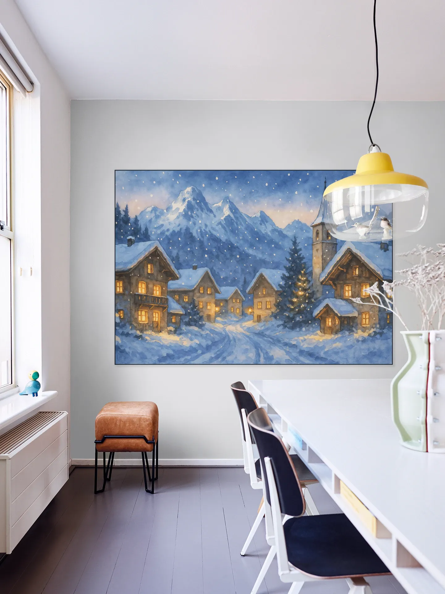 Winter Village in the Alps