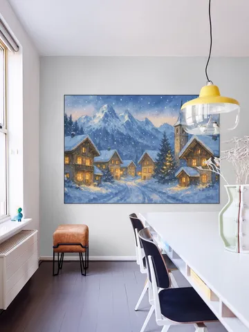 Winter Village in the Alps