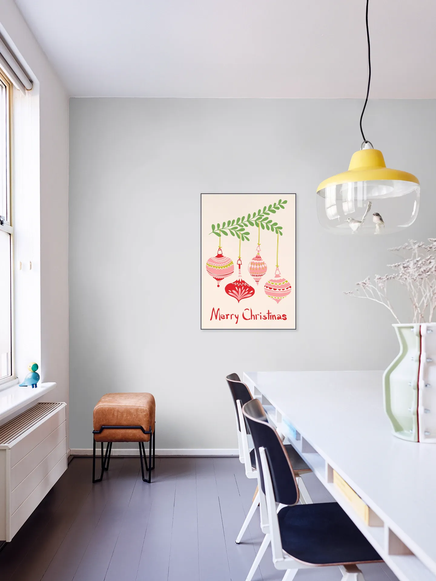 Cheerful little Christmas Baubles - Pink 