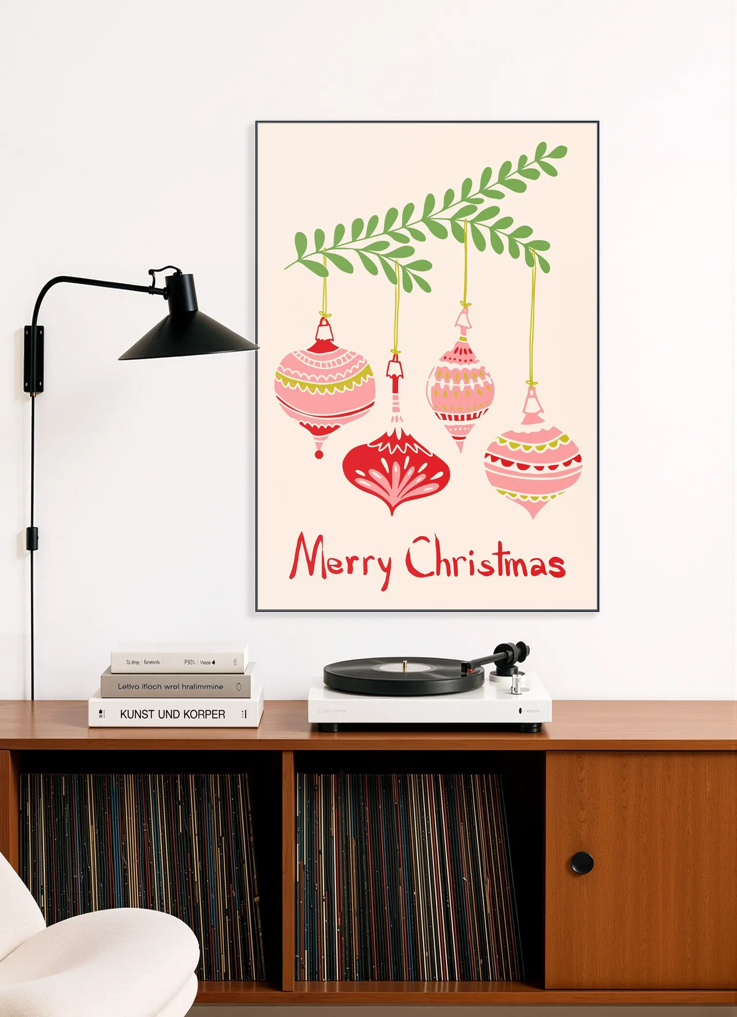 Cheerful little Christmas Baubles - Pink 
