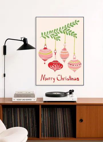 Cheerful little Christmas Baubles - Pink 
