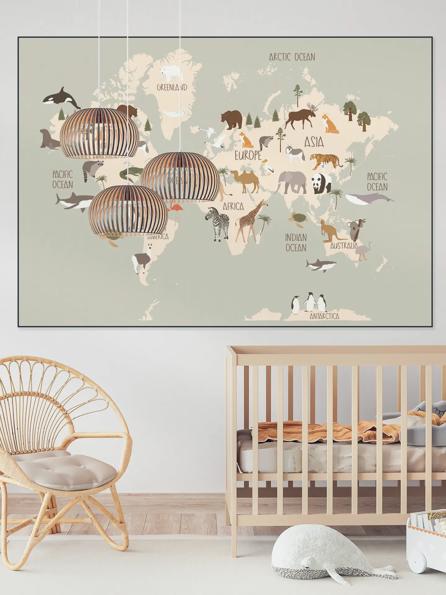 Nursery World Map (Green)