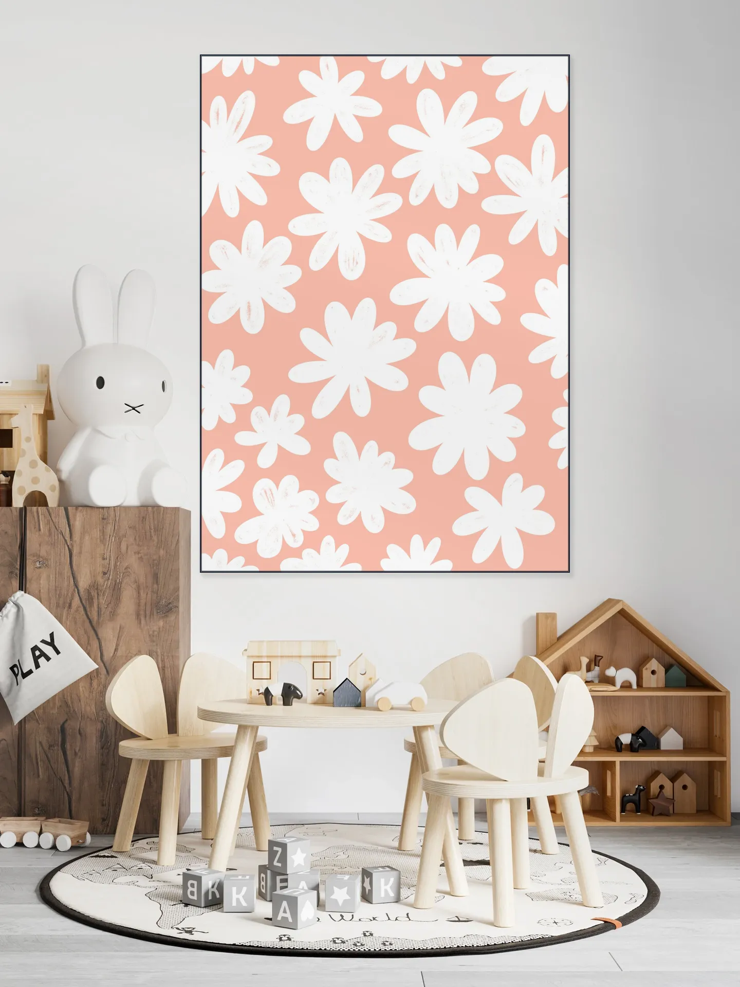 Marguerites on Pink