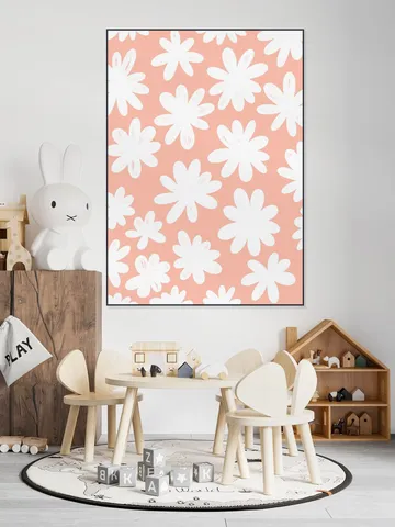 Marguerites on Pink