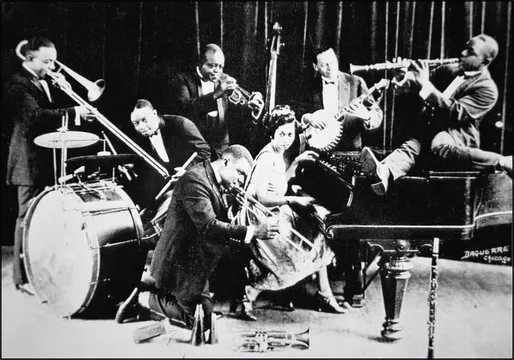 Vintage photo King Oliver's Jazz Band