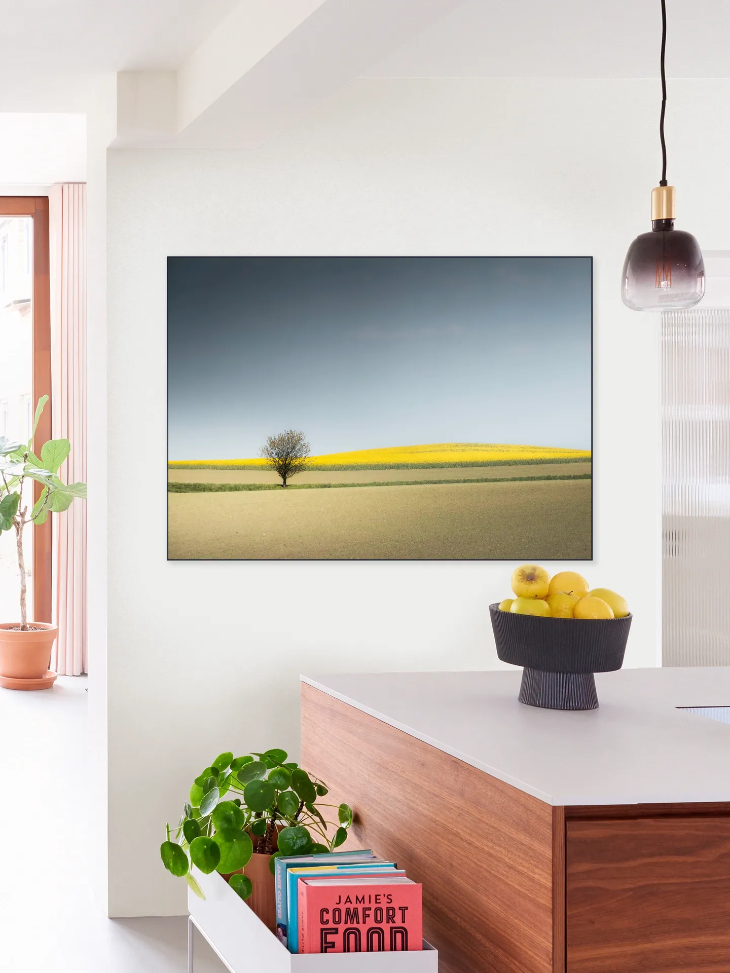 Lone Tree in Spring Light