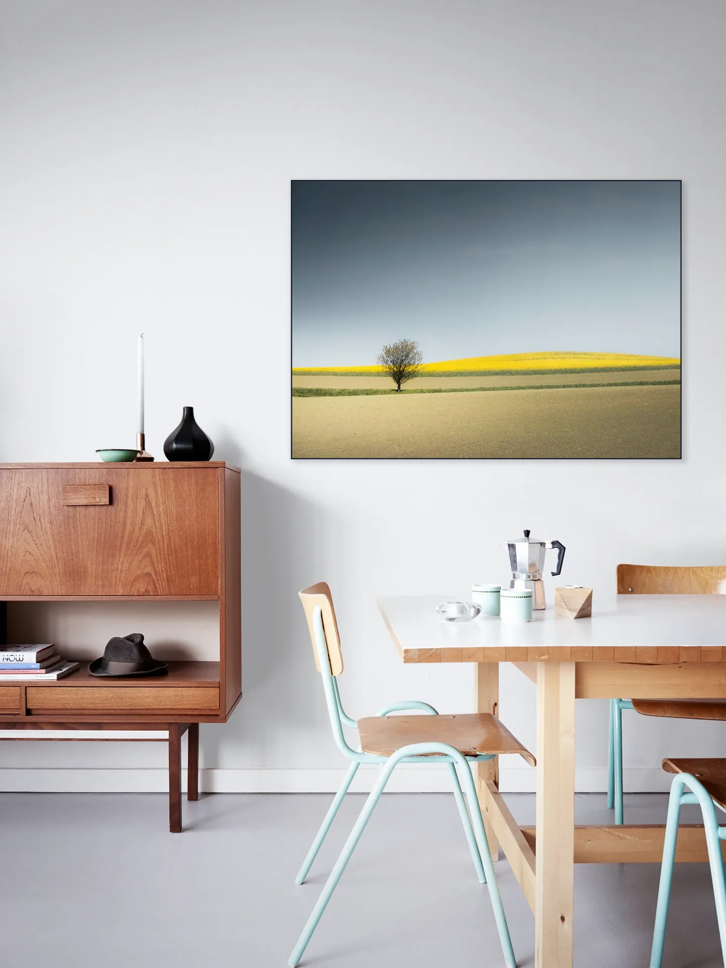 Lone Tree in Spring Light