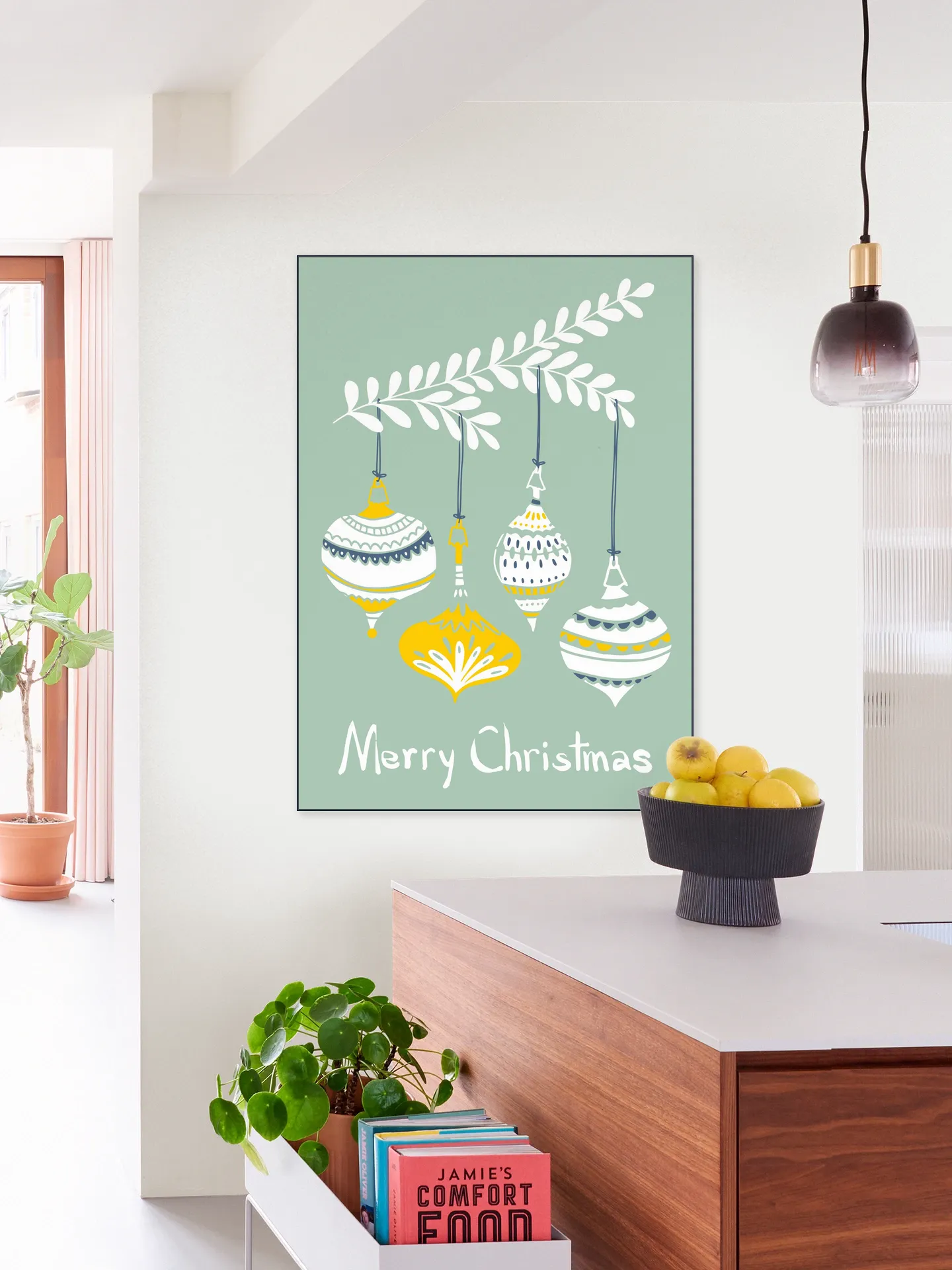 Cheerful little Christmas Baubles - Mint