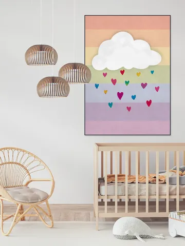 Raining Multicolored Hearts