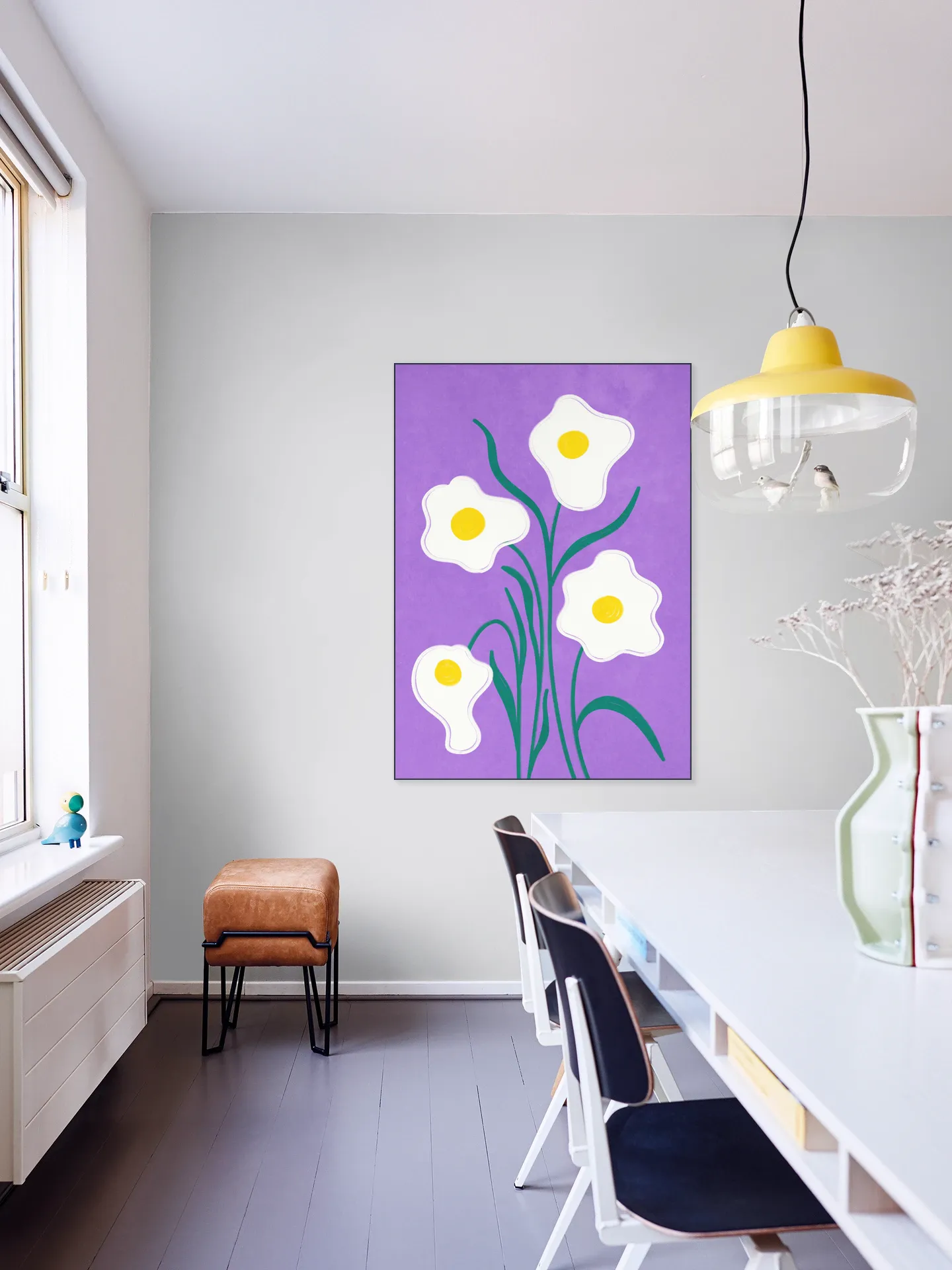Graphical Flowers Fried Eggs