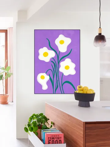 Graphical Flowers Fried Eggs