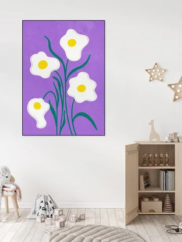 Graphical Flowers Fried Eggs