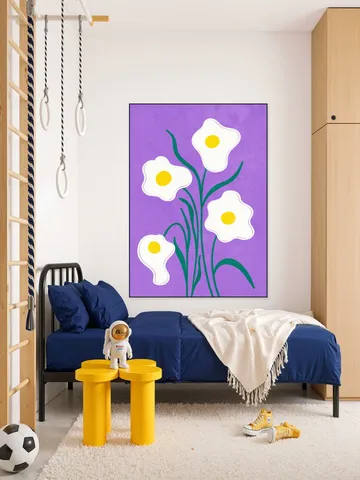 Graphical Flowers Fried Eggs