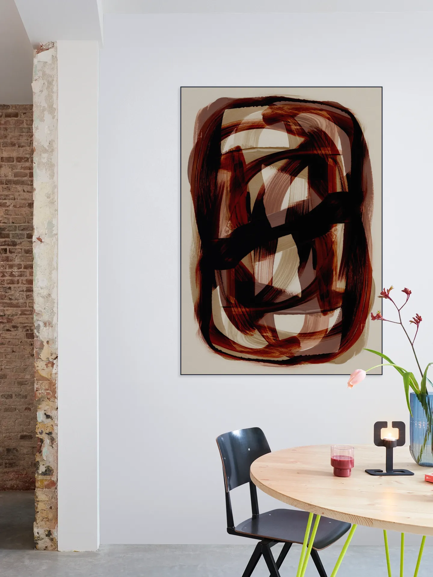 Copper Brush Strokes