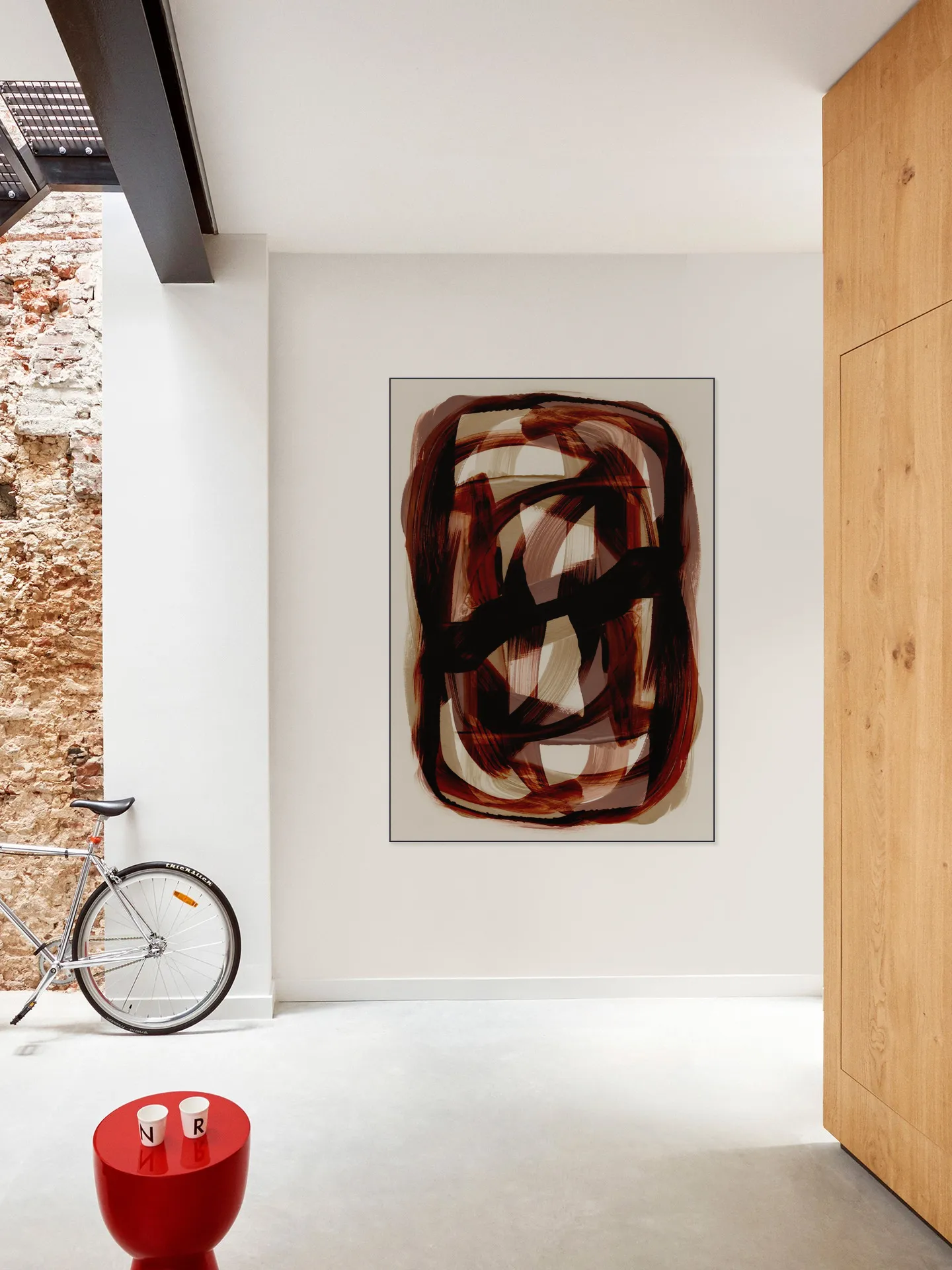 Copper Brush Strokes
