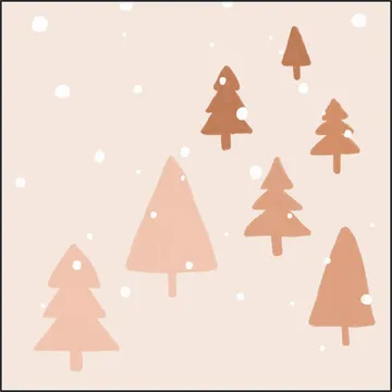 Pastel Winter Trees