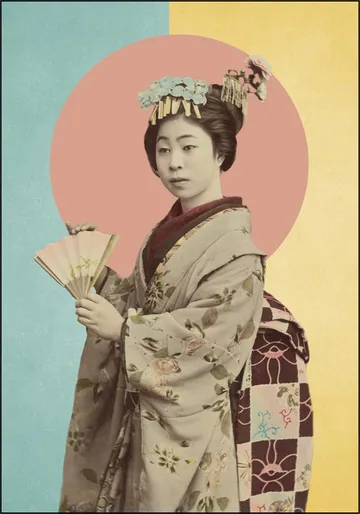 Young Woman with Fan