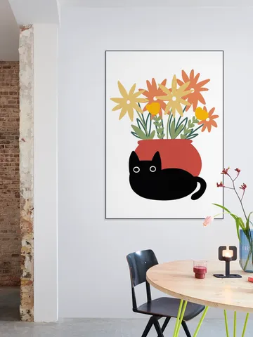 Vase with Cat