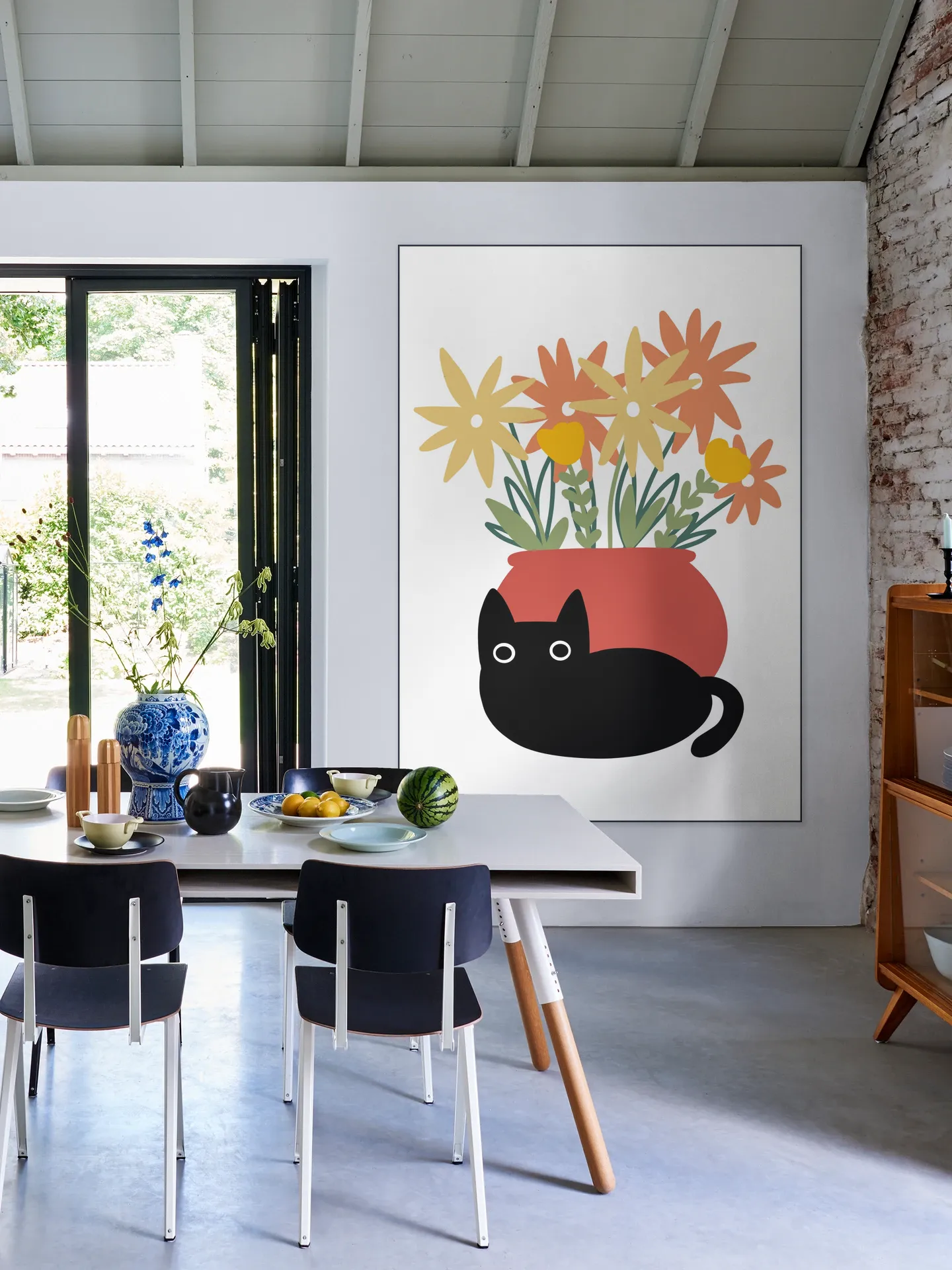 Vase with Cat