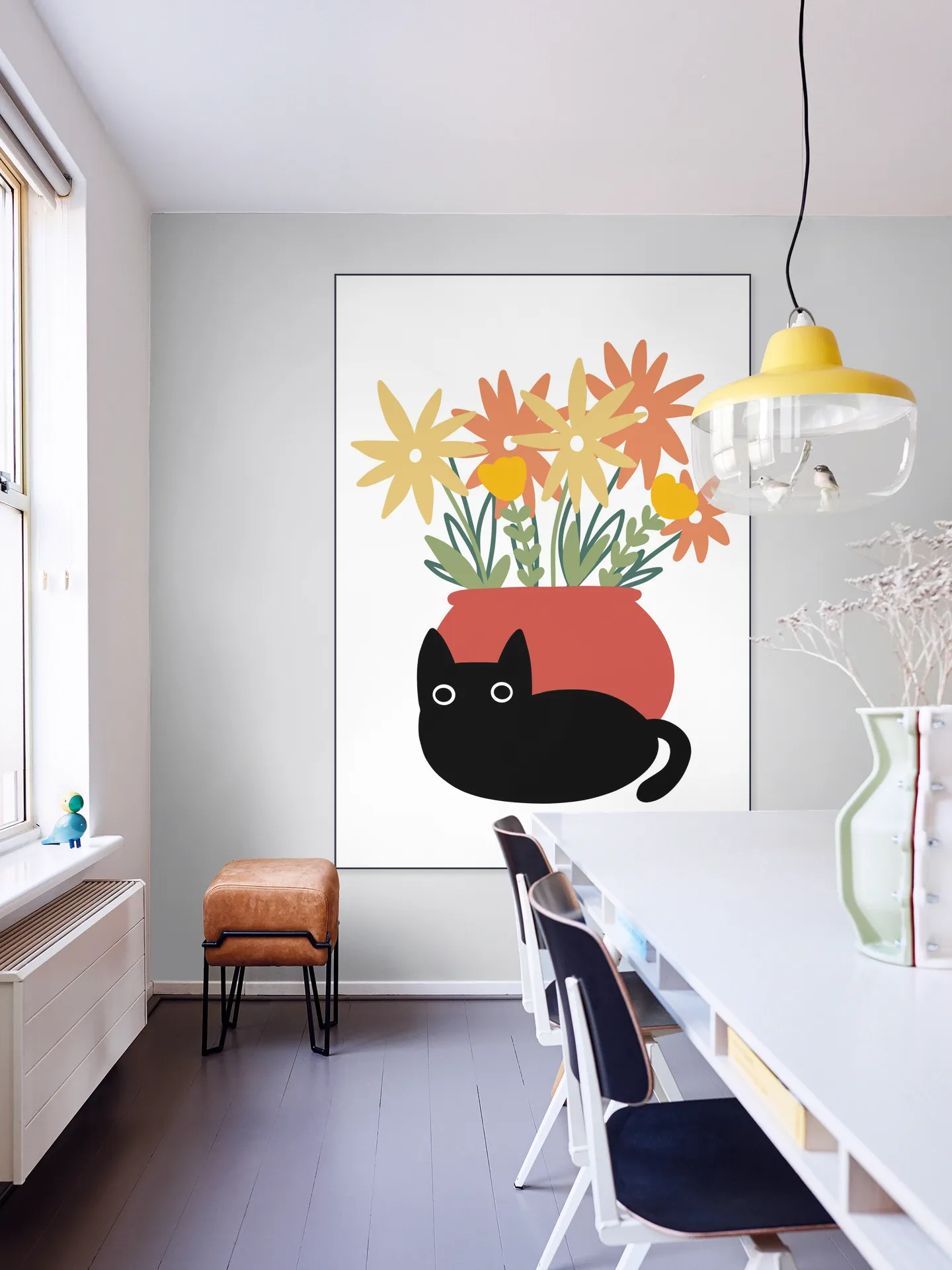 Vase with Cat