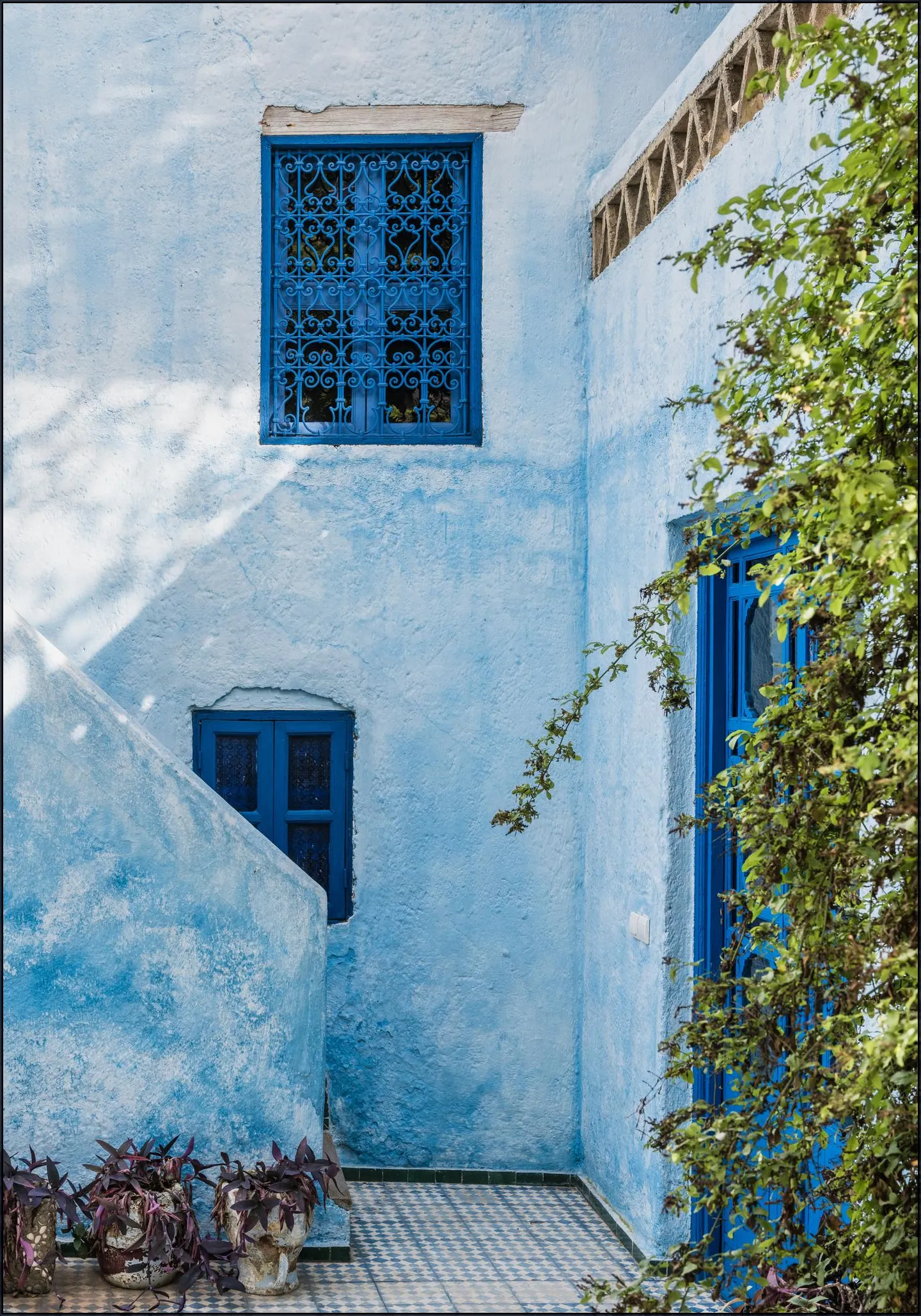 Blue Facade In Morocco