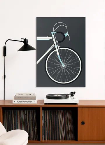 Racing Bike White Front