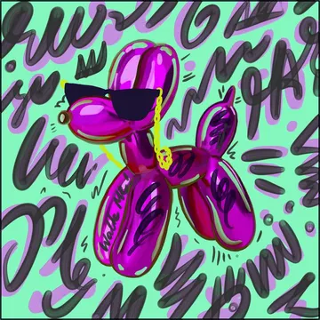 Balloon Dog - Turquiose