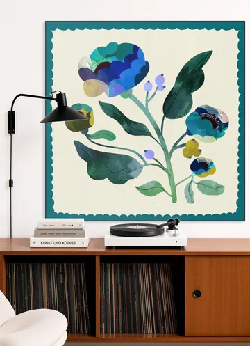 Deep Teal Flower