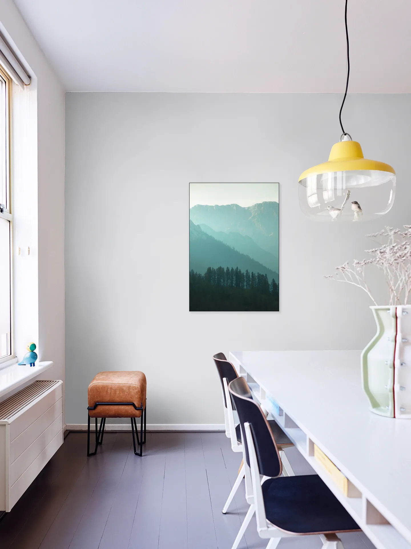 Soft Morning Light Over Alpine Pines